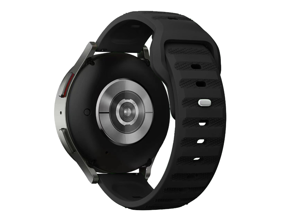 Levně Perforovaný strukturovaný řemínek 20mm Barva: Černá