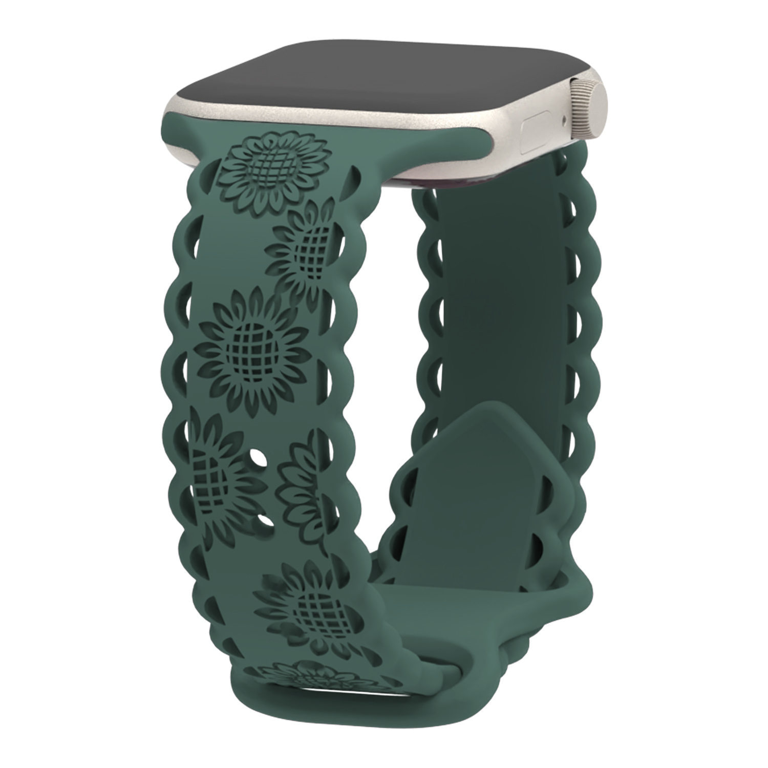 Perforované slunečnice řemínek pro Apple Watch 42/44/45/46/49mm Barva: petrolejová