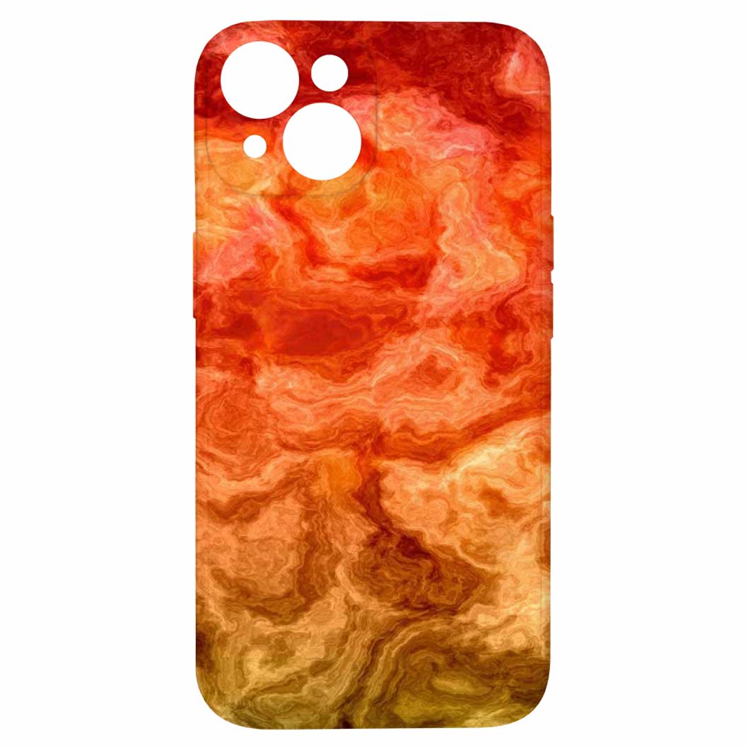 Levně Kryt Ohnivý mramor pro iPhone 15 Plus