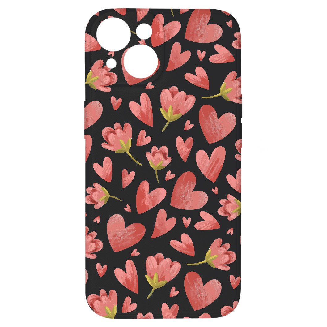 Levně Kryt Valentýnský kryt černý pro iPhone 15 Plus