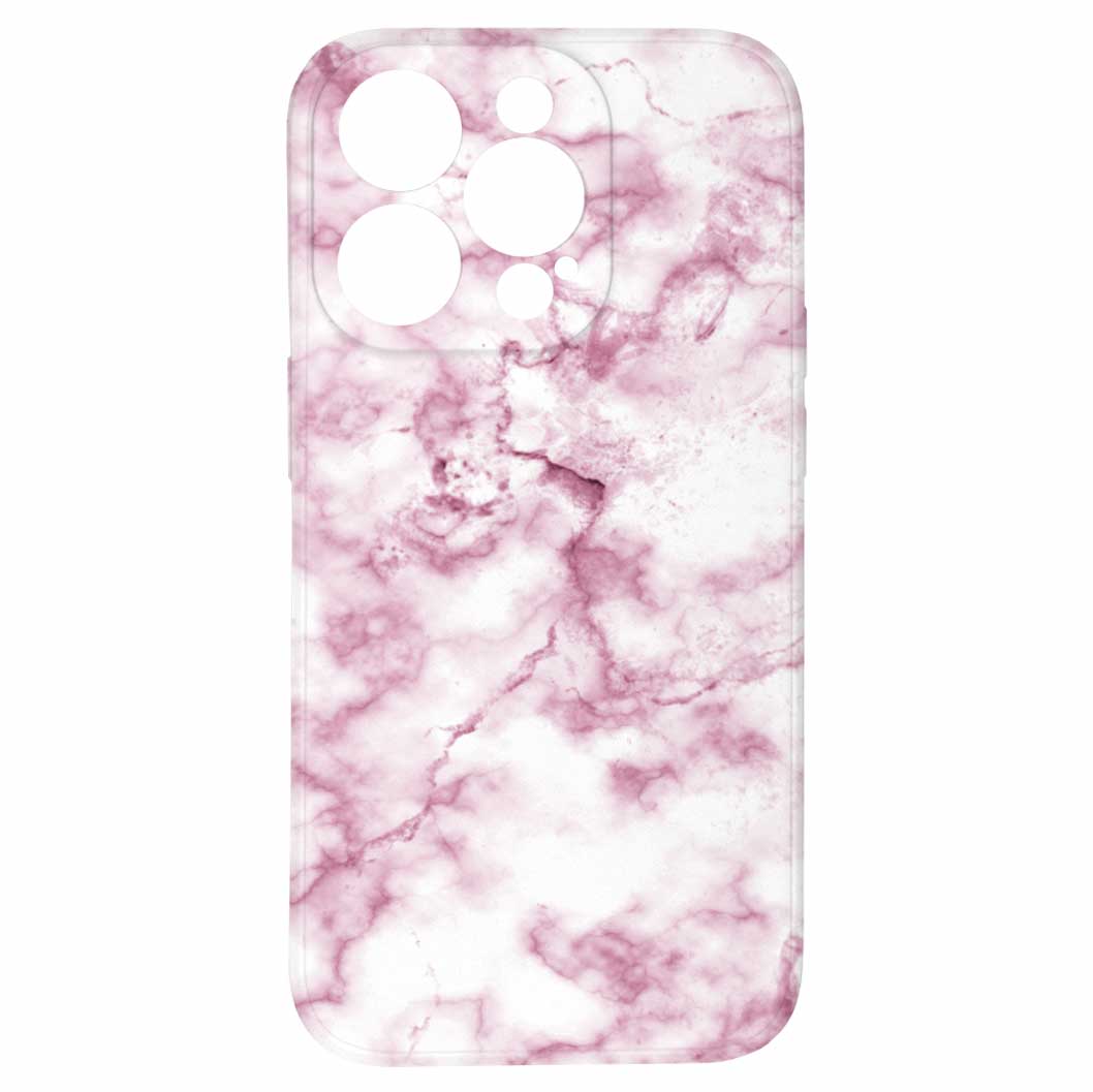 Levně Kryt Růžový mramor pro iPhone 15 Pro