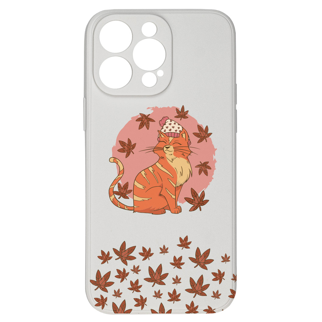 Kryt Kočka v listí pro iPhone 15 Pro