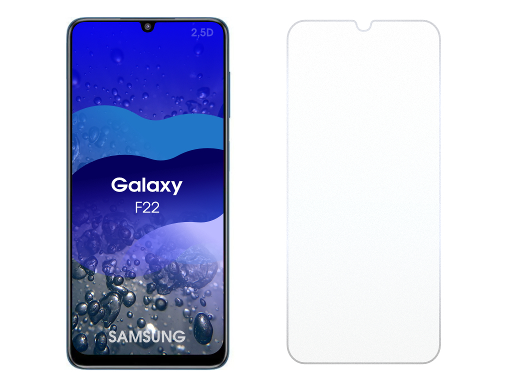 2.5D Ochranné tvrzené sklo na Samsung Galaxy F22
