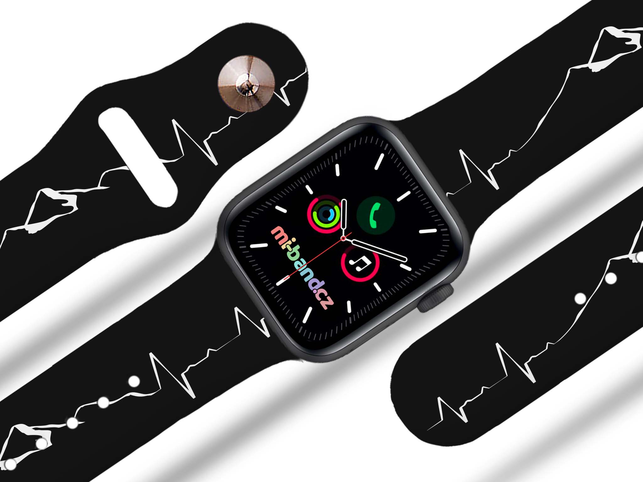 Apple watch řemínek Horské EKG - 38/40/41mm