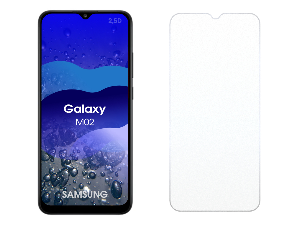 Levně 2.5D Ochranné tvrzené sklo na Samsung Galaxy M02