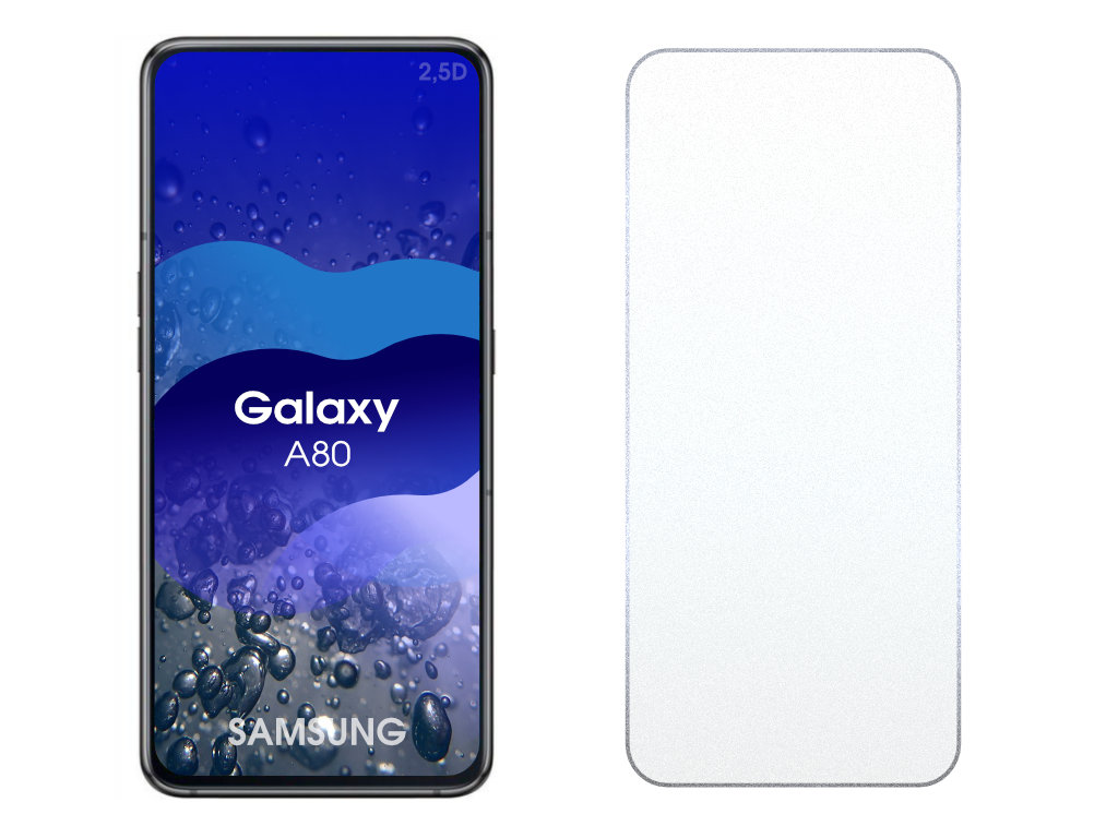 Levně 2.5D Ochranné tvrzené sklo na Samsung Galaxy A80