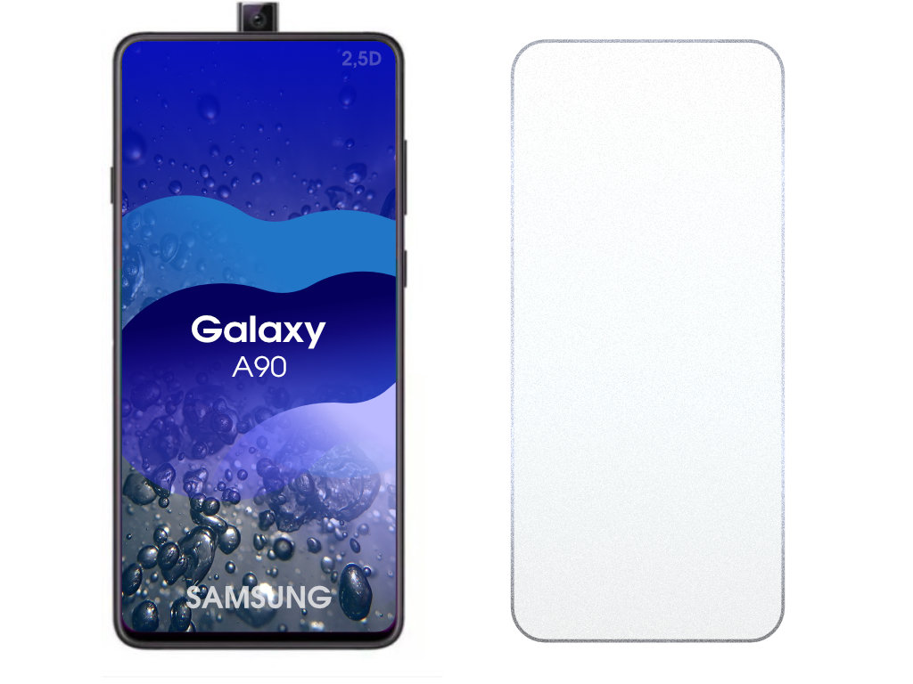 Levně 2.5D Ochranné tvrzené sklo na Samsung Galaxy A90