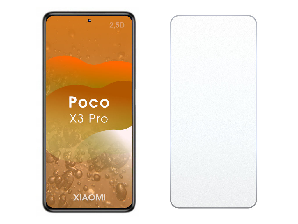 Levně 2.5D Ochranné tvrzené sklo na Xiaomi Poco X3 Pro