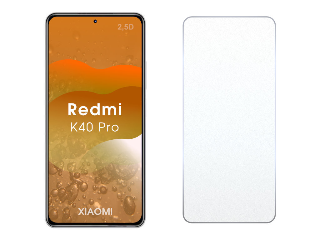 Levně 2.5D Ochranné tvrzené sklo na Xiaomi Redmi K40 Pro