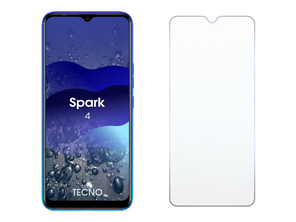 Levně 2.5D Ochranné tvrzené sklo na Tecno Spark 4