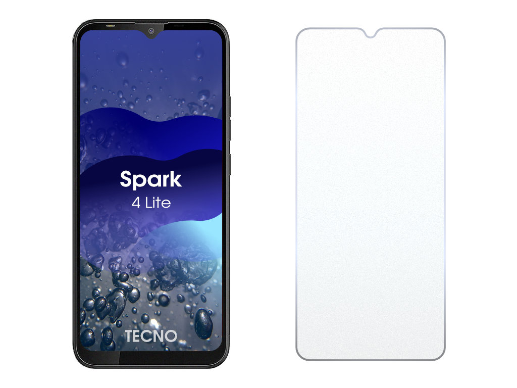 Levně 2.5D Ochranné tvrzené sklo na Tecno Spark 4 Lite