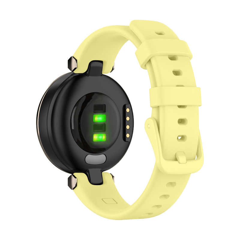 Levně Silikonový řemínek s přezkou pro Garmin Lily Barva náramku: Žlutá