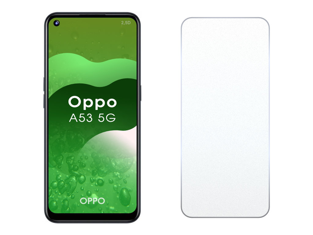 Levně 2.5D Ochranné tvrzené sklo na Oppo A53 5G