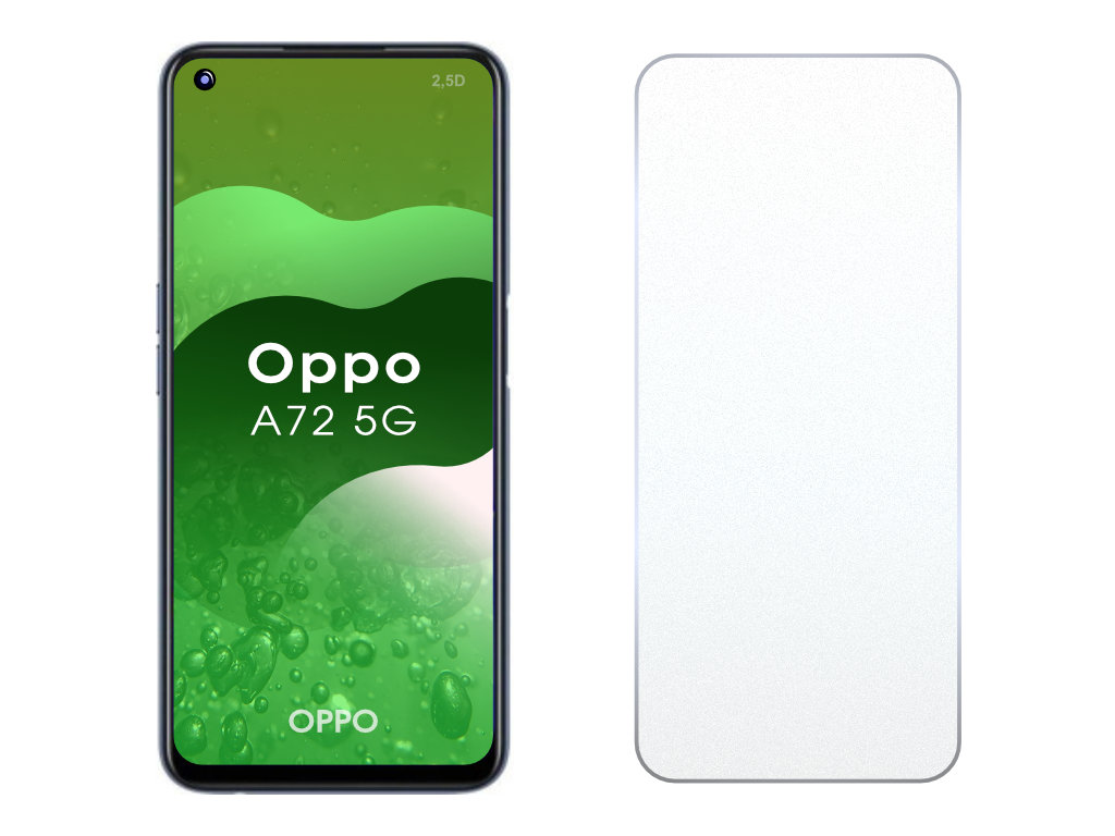Levně 2.5D Ochranné tvrzené sklo na Oppo A72 5G