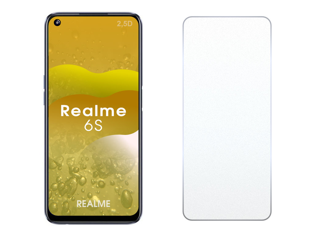 Levně 2.5D Ochranné tvrzené sklo na Realme 6S