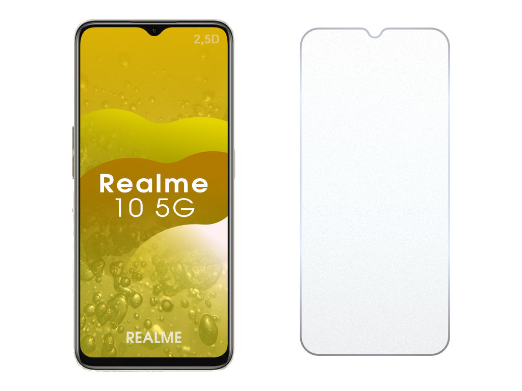 Levně 2.5D Ochranné tvrzené sklo na Realme 10 5G