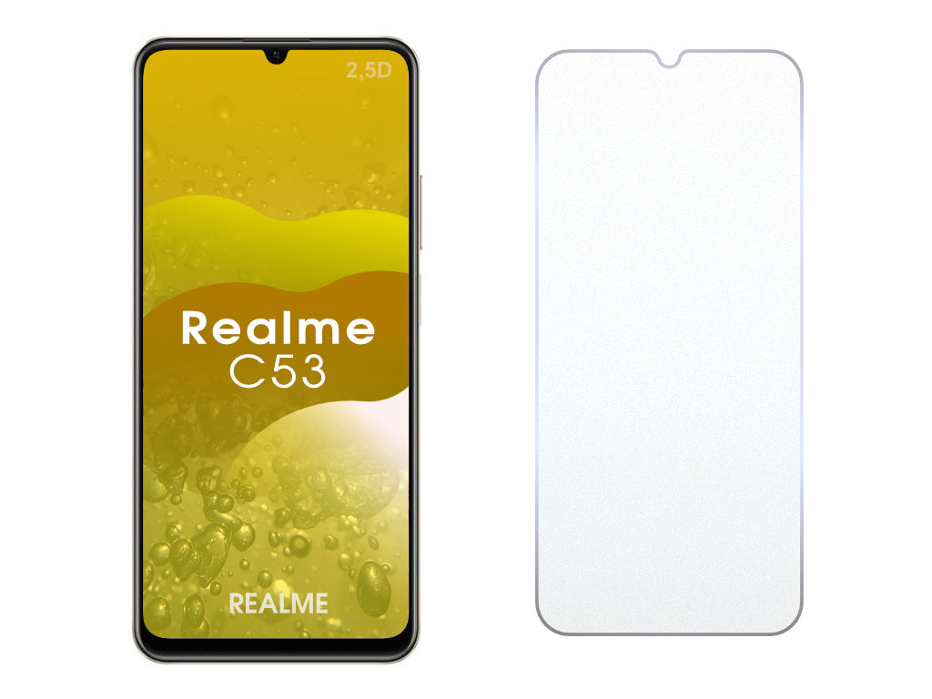 Levně 2.5D Ochranné tvrzené sklo na Realme C53