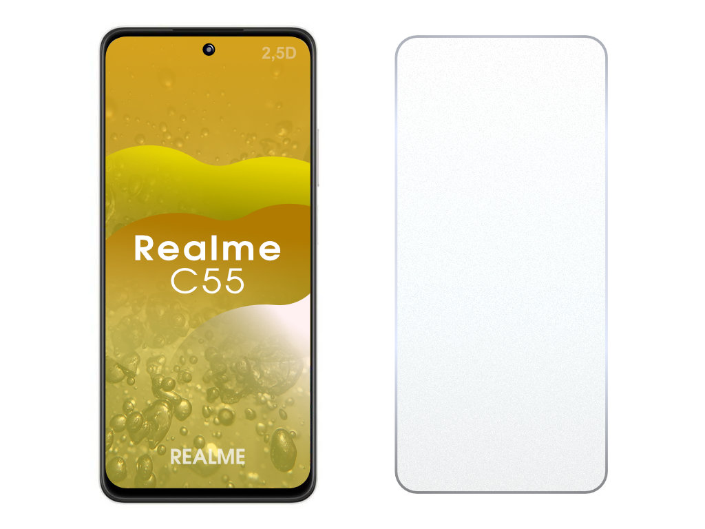 Levně 2.5D Ochranné tvrzené sklo na Realme C55