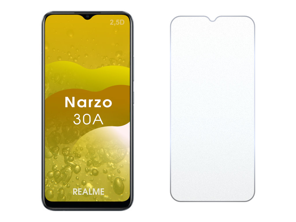 Levně 2.5D Ochranné tvrzené sklo na Realme NARZO 30A
