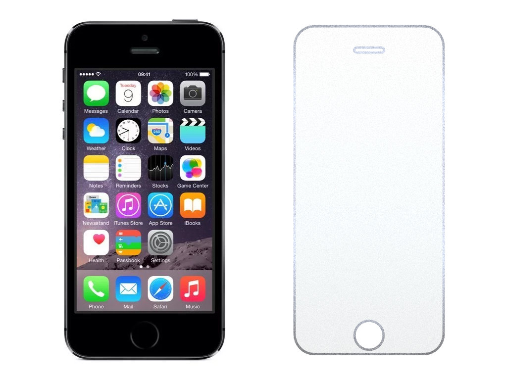 2.5D Ochranné tvrzené sklo na iPhone 5/5S
