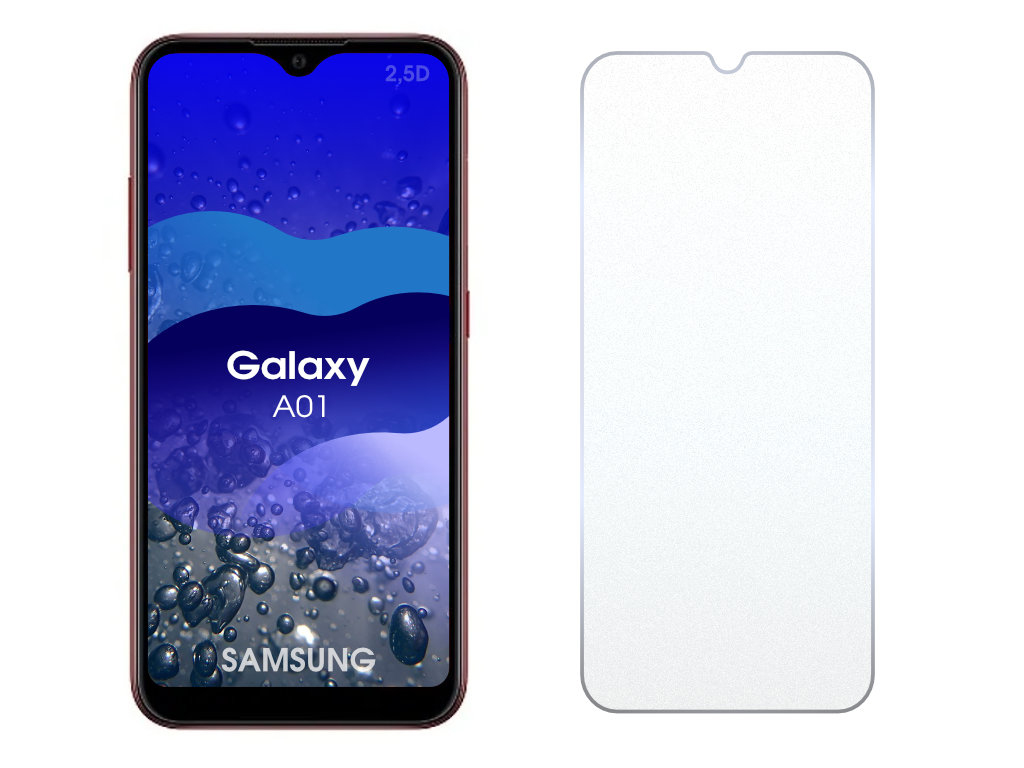 Levně 2.5D Ochranné tvrzené sklo na Samsung Galaxy A01
