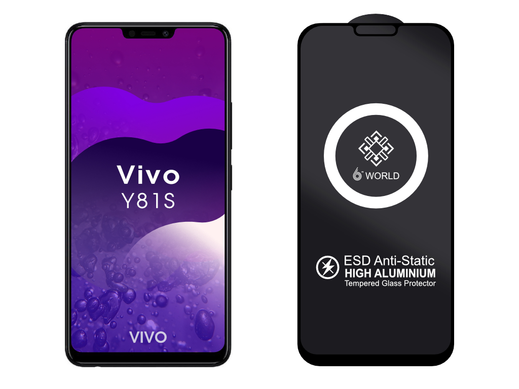ESD 3D Ochranné tvrzené sklo na Vivo Y81S