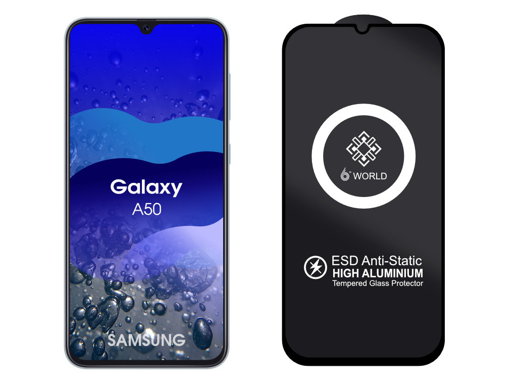 Levně ESD 3D Ochranné tvrzené sklo na Samsung Galaxy A50