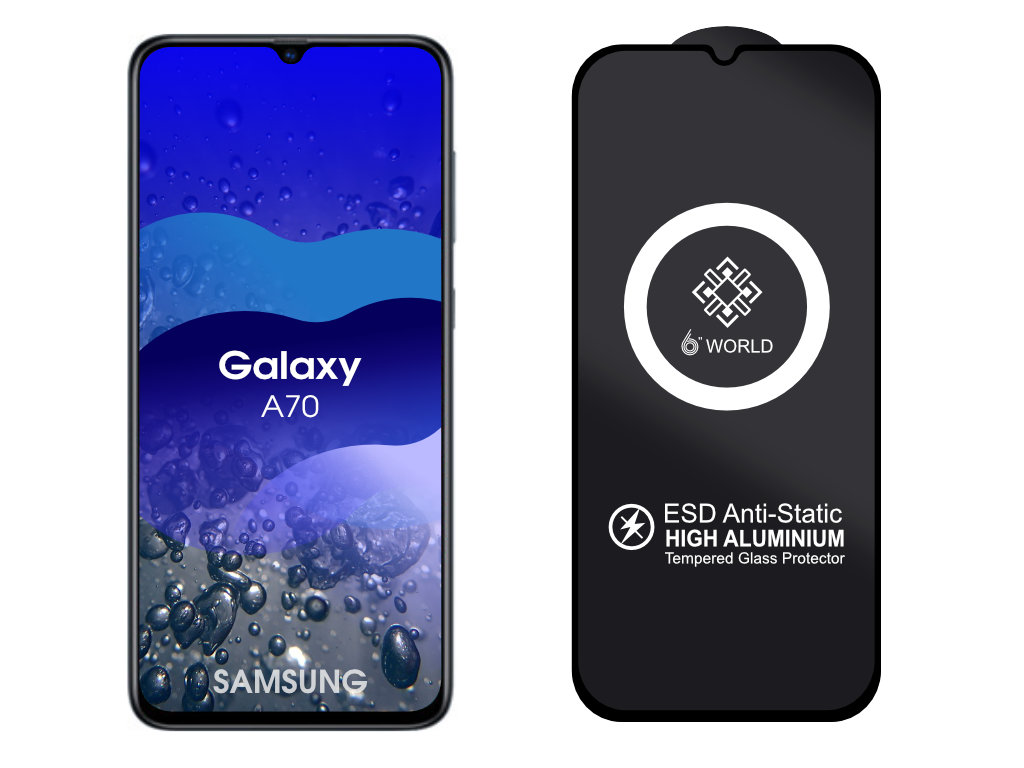 Levně ESD 3D Ochranné tvrzené sklo na Samsung Galaxy A70