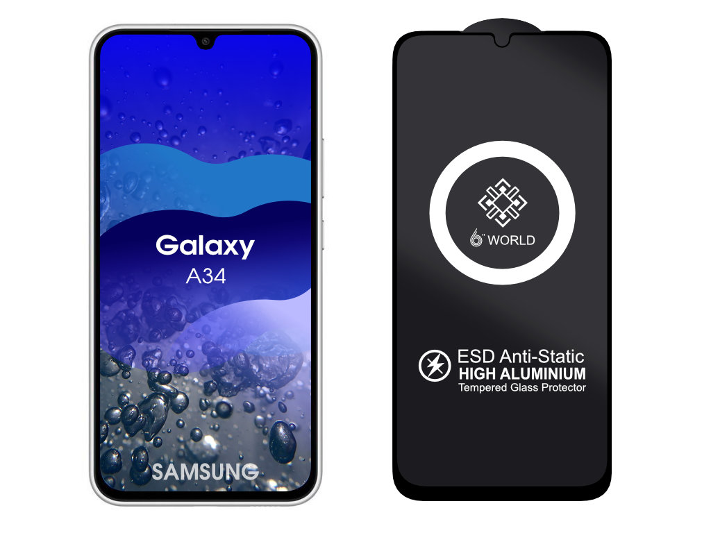 Levně ESD 3D Ochranné tvrzené sklo na Samsung Galaxy A34