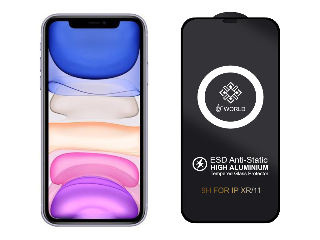 Levně ESD 3D Ochranné tvrzené sklo na iPhone XR