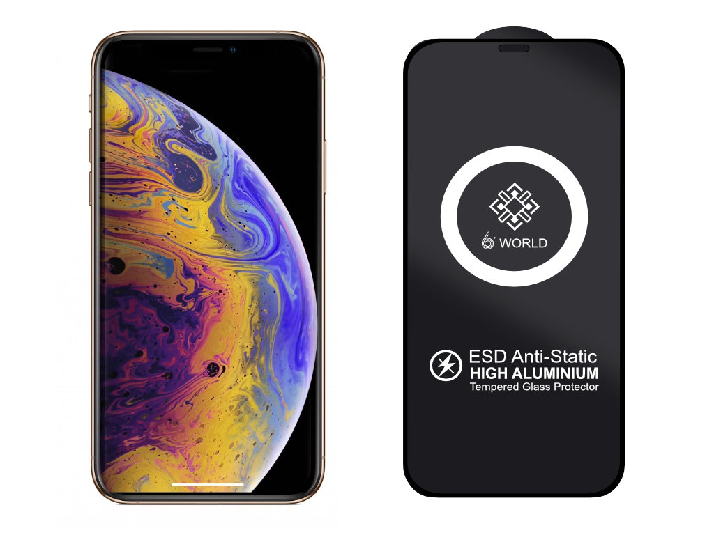 Levně ESD 3D Ochranné tvrzené sklo na iPhone XS Max