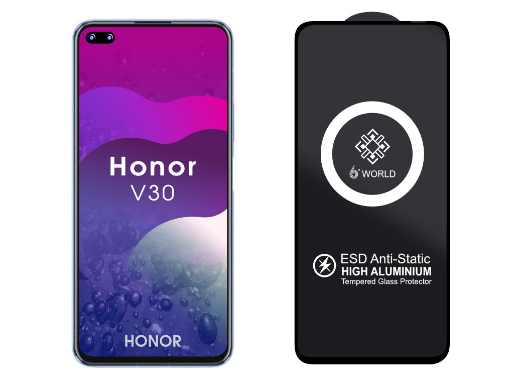 ESD 3D Ochranné tvrzené sklo na Honor V30
