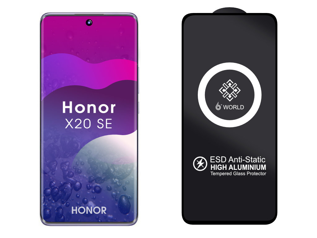 ESD 3D Ochranné tvrzené sklo na Honor X20 SE