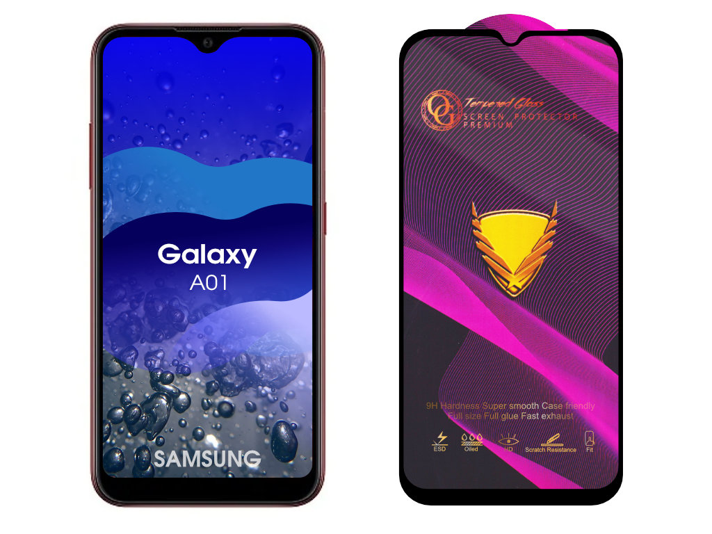 Levně 3D Ochranné tvrzené sklo na Samsung Galaxy A01
