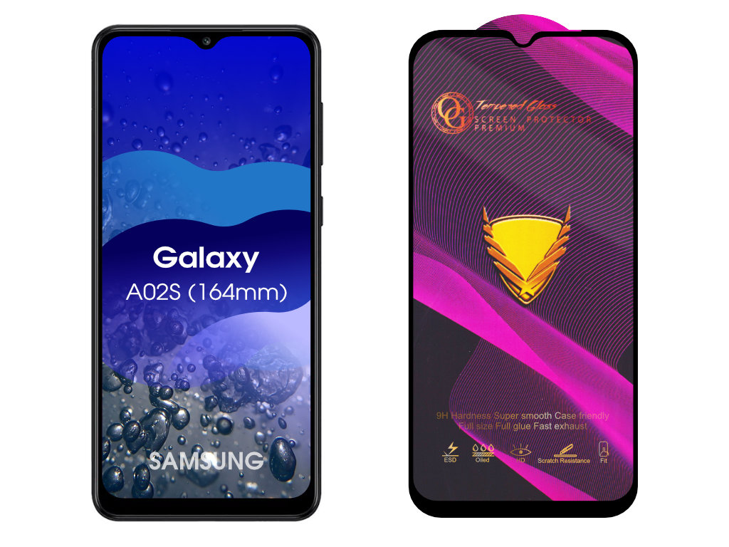 Levně 3D Ochranné tvrzené sklo na Samsung Galaxy A02S (164mm)