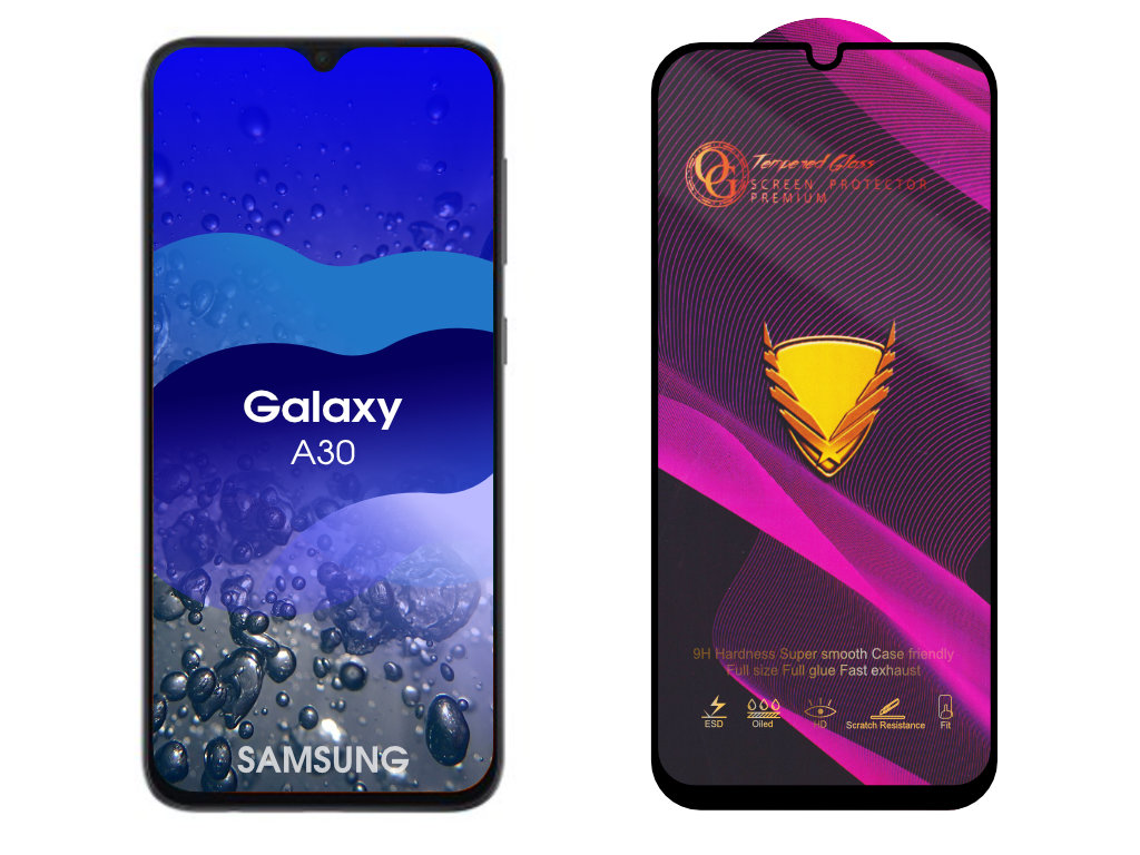 Levně 3D Ochranné tvrzené sklo na Samsung Galaxy A30