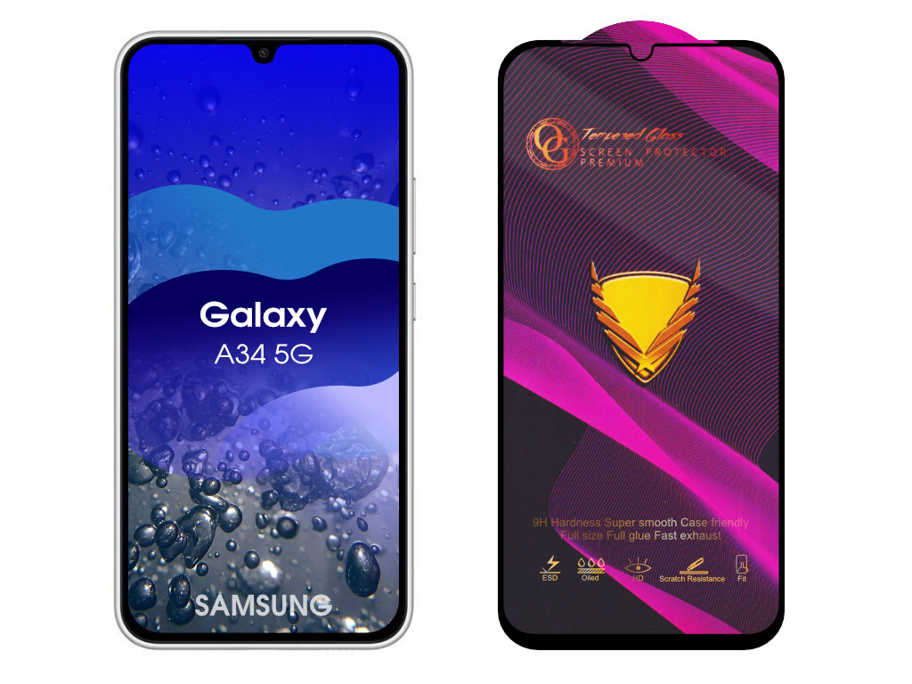 Levně 3D Ochranné tvrzené sklo na Samsung Galaxy A34 5G