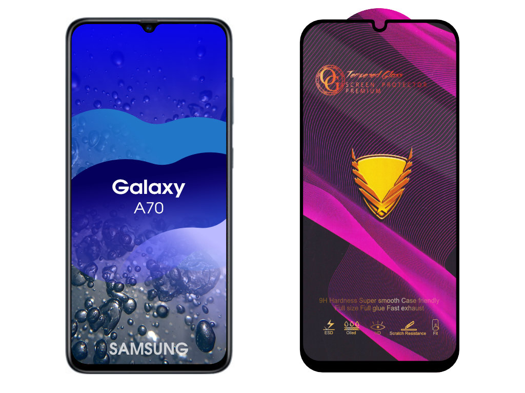Levně 3D Ochranné tvrzené sklo na Samsung Galaxy A70
