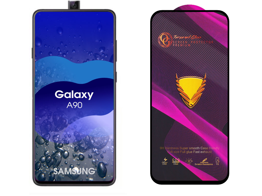 Levně 3D Ochranné tvrzené sklo na Samsung Galaxy A90