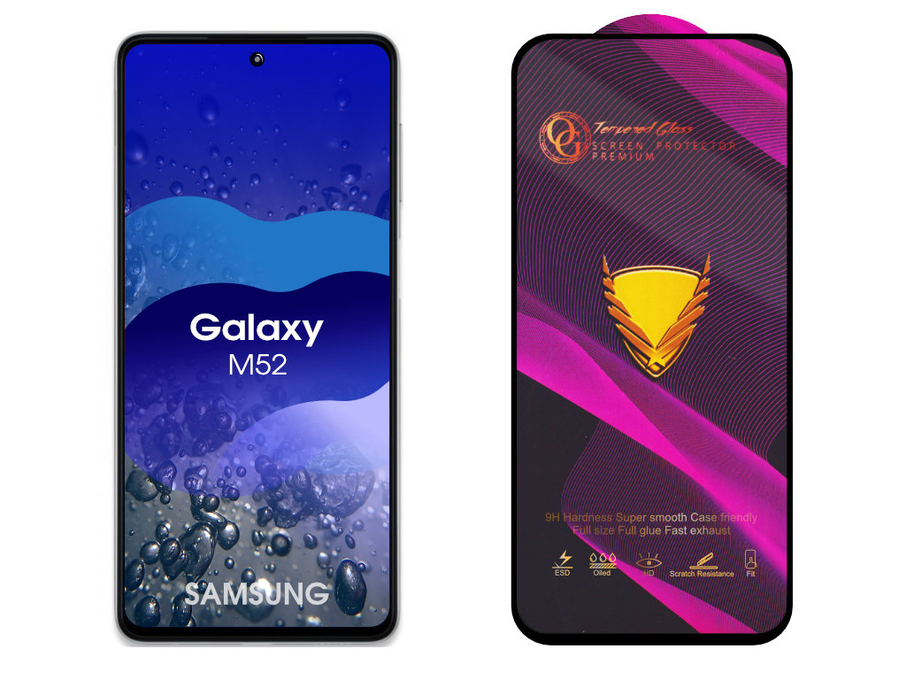 Levně 3D Ochranné tvrzené sklo na Samsung Galaxy M52 5G