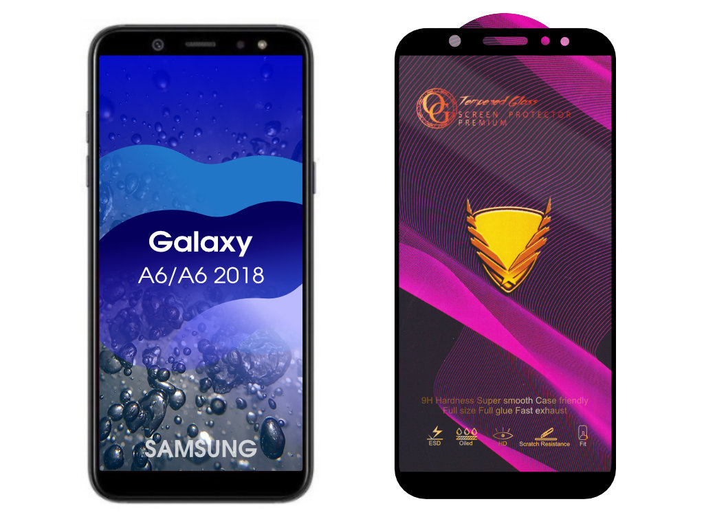 3D Ochranné tvrzené sklo na Samsung Galaxy A6/A6 2018