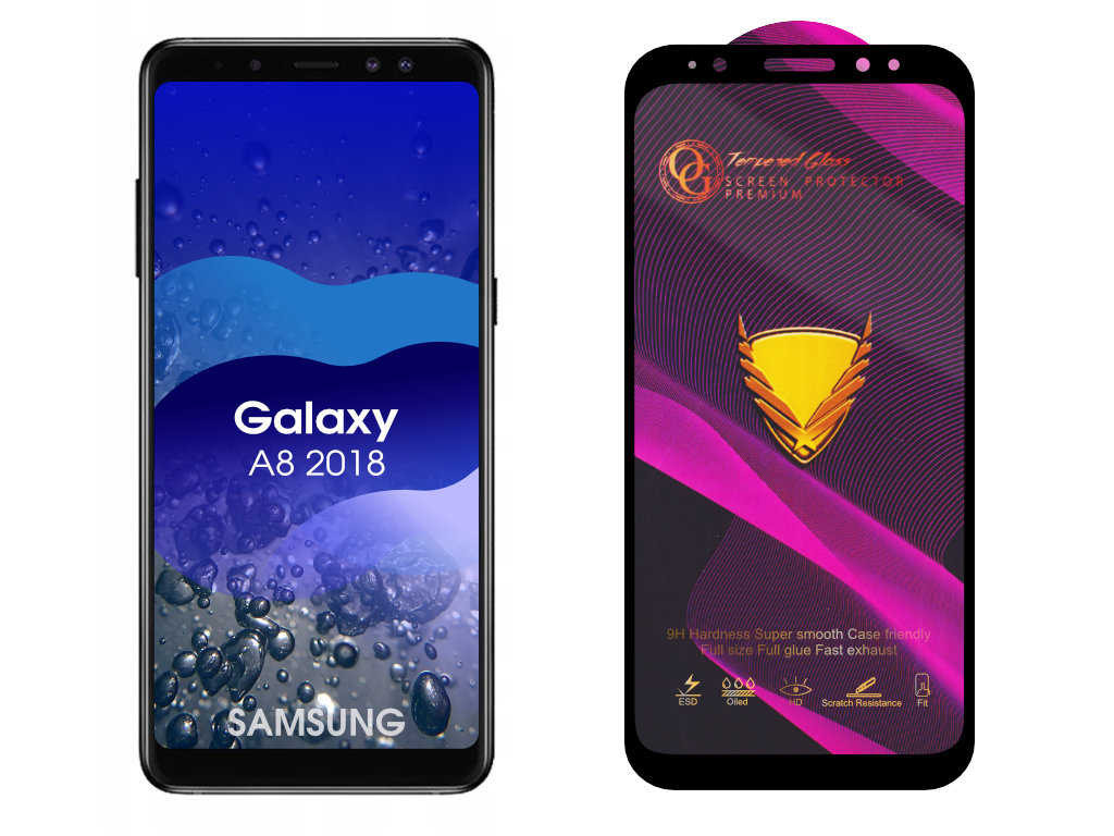 Levně 3D Ochranné tvrzené sklo na Samsung Galaxy A530/A8 2018