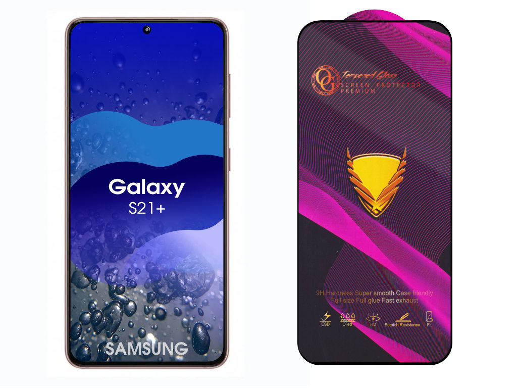 Levně 3D Ochranné tvrzené sklo na Samsung Galaxy S21+