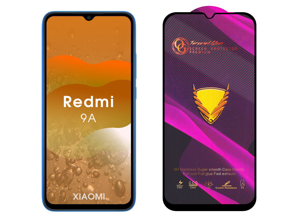Levně 3D Ochranné tvrzené sklo na Xiaomi Redmi 9A