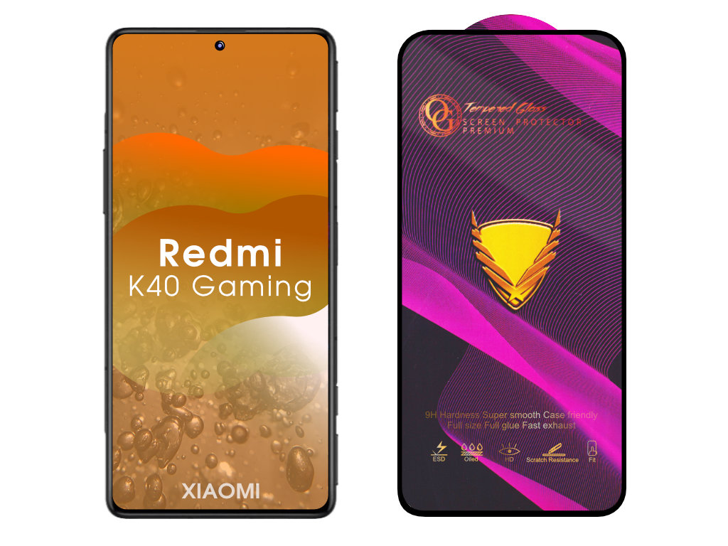 3D Ochranné tvrzené sklo na Xiaomi Redmi K40 Gaming