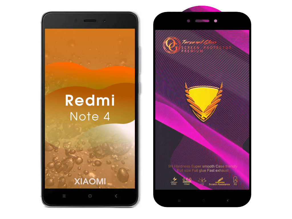 Levně 3D Ochranné tvrzené sklo na Xiaomi Redmi Note 4