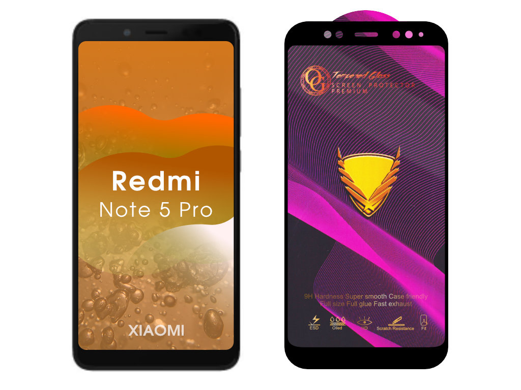 3D Ochranné tvrzené sklo na Xiaomi Redmi Note 5 Pro