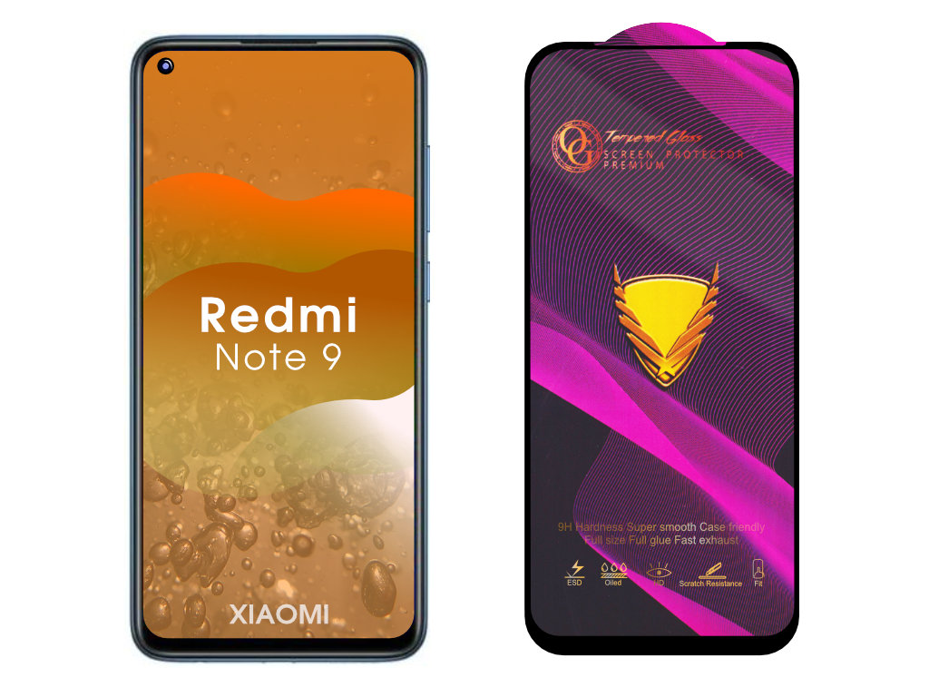Levně 3D Ochranné tvrzené sklo na Xiaomi Redmi Note 9