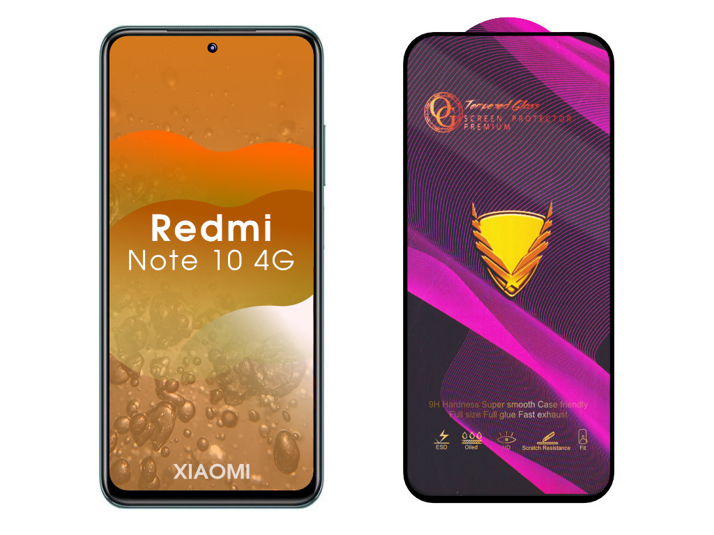 Levně 3D Ochranné tvrzené sklo na Xiaomi Redmi Note 10 4G