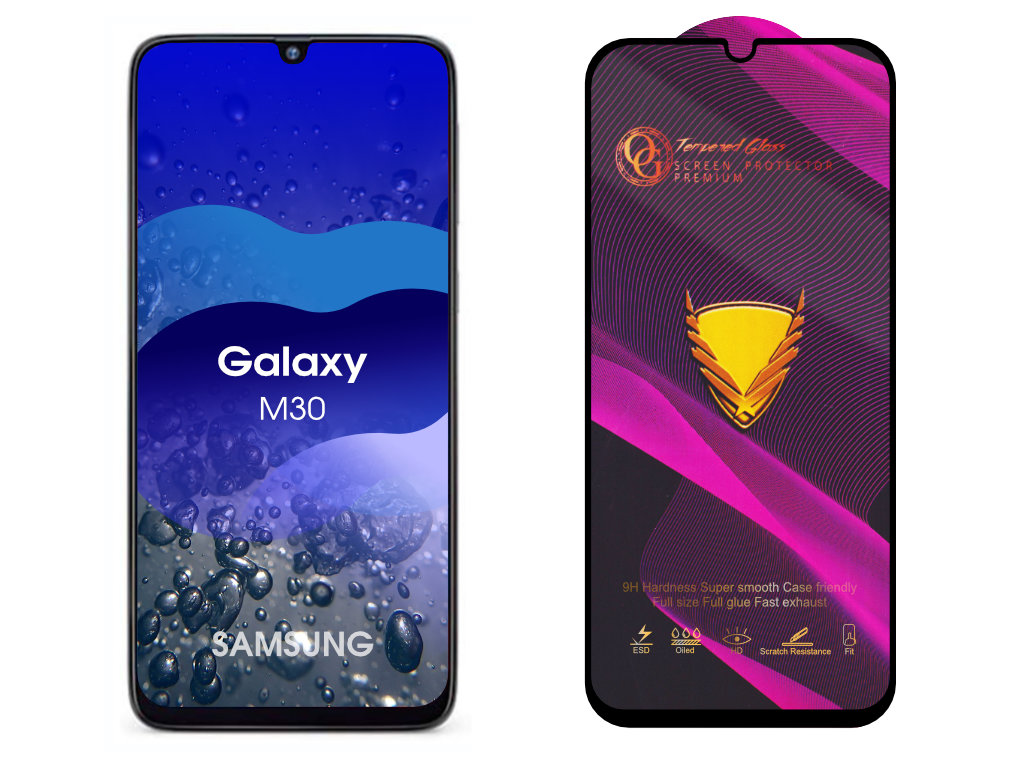 Levně 3D Ochranné tvrzené sklo na Samsung Galaxy M30